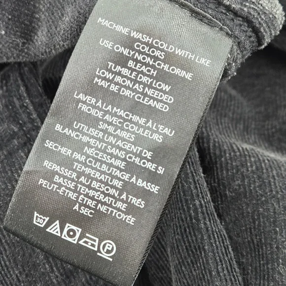 Free People High Gear Moto Black Corduroy Pants 2 Grunge Cargo Boho Utility Gorp - Picture 8 of 12